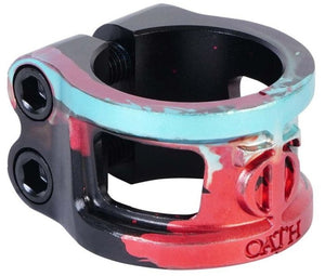 Oath Cage V2 Clamp Zwart Turkoois Rood