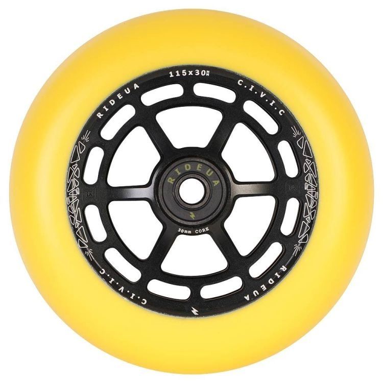 UrbanArtt Civic 115 x 30 x 30 Wheel Yellow Black